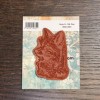 Mr Fox Solo Red Rubber Stamp