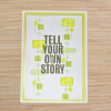 Story Solo Red Rubber Stamp by Mike Deakin