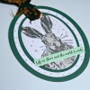 Winter Hare A6 Red Rubber Stamp