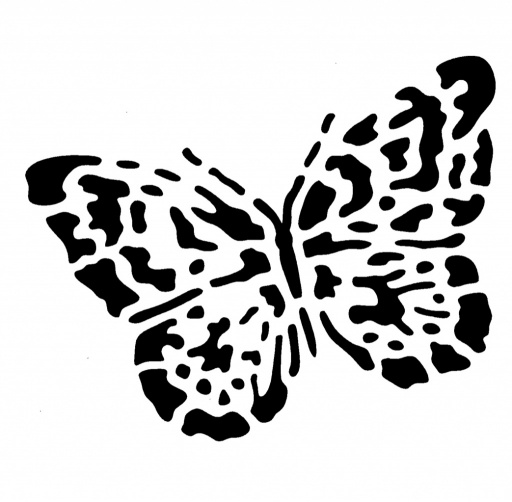 Artful Butterfly Stencil 6 x 6